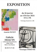 Peintures d'Annette Paviot et Véronique Debièvre